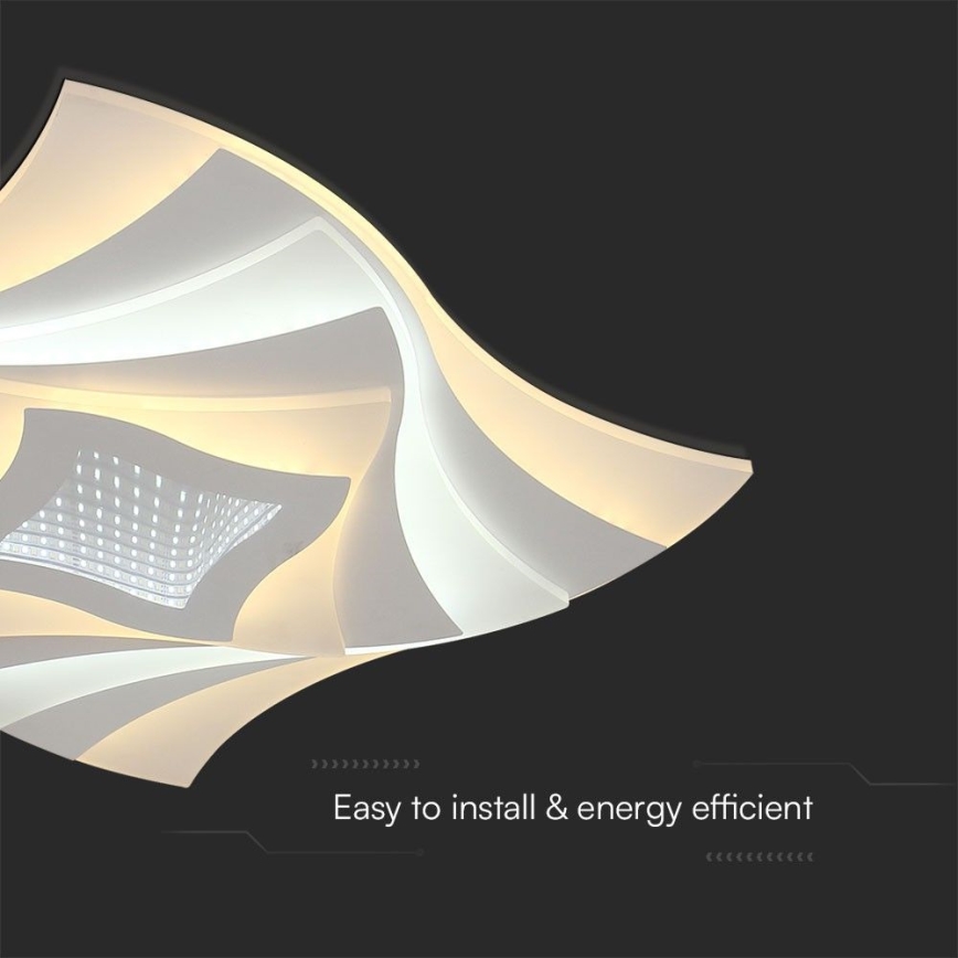Plafón LED regulable LED/75W/230V 3000-6500K 49,5x49,5 cm + control remoto