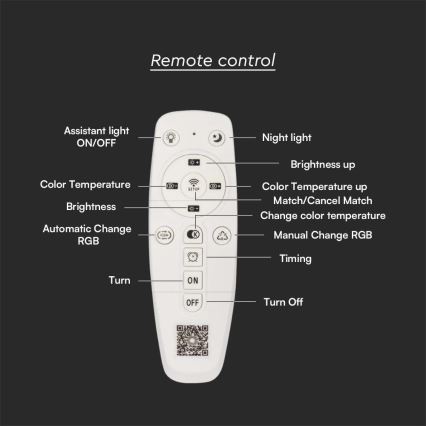 Plafón LED regulable LED/75W/230V 3000-6500K 49,5x49,5 cm + control remoto