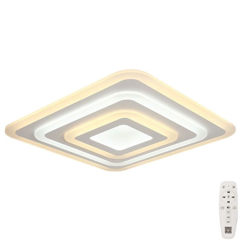 Plafón LED regulable LED/77W/230V 3000-6500K 49,5x49,5 cm + control remoto