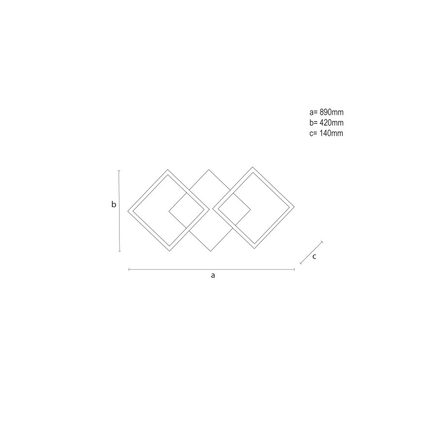 Plafón LED regulable LED/85W/230V 3000-6500K + mando a distancia