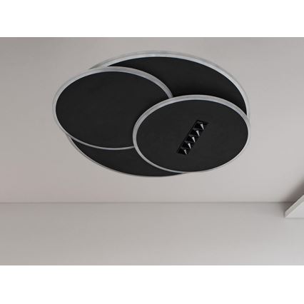 Plafón LED regulable LED/90W/230V 3000-6500K negro + control remoto