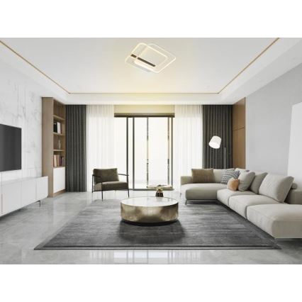 Plafón LED regulable LED/95W/230V 3000-6500K blanco + control remoto