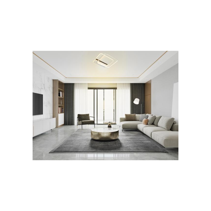 Plafón LED regulable LED/95W/230V 3000-6500K blanco + control remoto