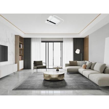 Plafón LED regulable LED/95W/230V 3000-6500K blanco + control remoto