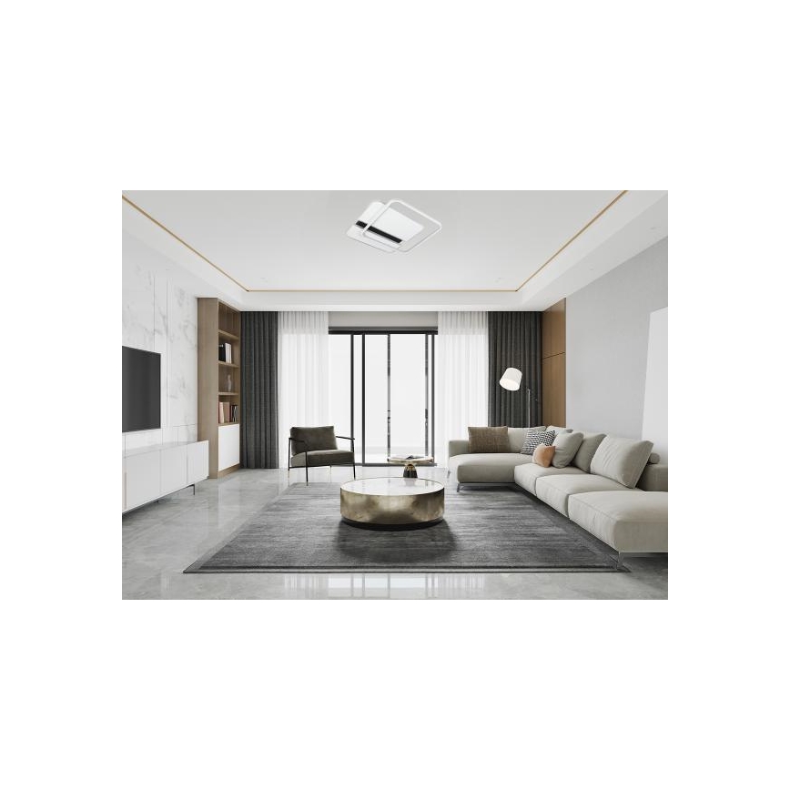 Plafón LED regulable LED/95W/230V 3000-6500K blanco + control remoto