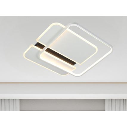 Plafón LED regulable LED/95W/230V 3000-6500K blanco + control remoto