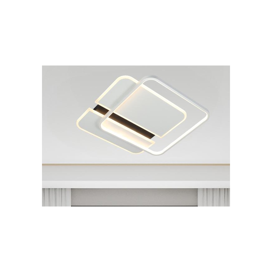 Plafón LED regulable LED/95W/230V 3000-6500K blanco + control remoto