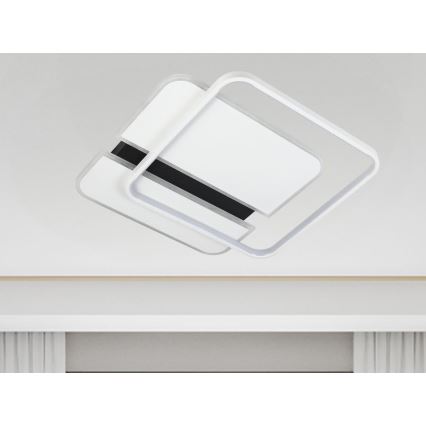 Plafón LED regulable LED/95W/230V 3000-6500K blanco + control remoto