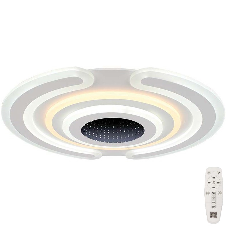 Plafón LED regulable LED/95W/230V 3000-6500K diá. 52 cm + control remoto
