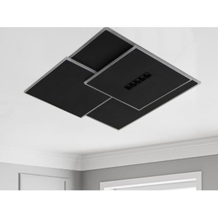 Plafón LED regulable LED/95W/230V 3000-6500K negro + control remoto