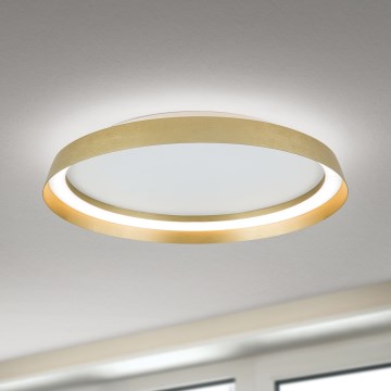 Plafón LED regulable MANTA LED/38W/230V 2700/3000/4000K diá. 45 cm dorado