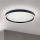 Plafón LED regulable MASCA LED/36W/230V 2700/3350/4000K diá. 40 cm negro