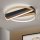 Plafón LED regulable OLGA LED/28W/230V dorado/negro