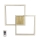 Plafón LED regulable RAMME LED/48W/230V roble mate + control remoto