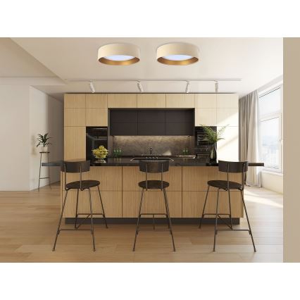 Plafón LED regulable SMART GALAXY LED/24W/230V beige/dorado 3000-6500K + CR