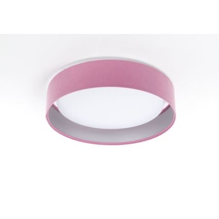 Plafón LED regulable SMART GALAXY LED/24W/230V d. 44 cm rosa/plata 3000-6500K + mando a distancia