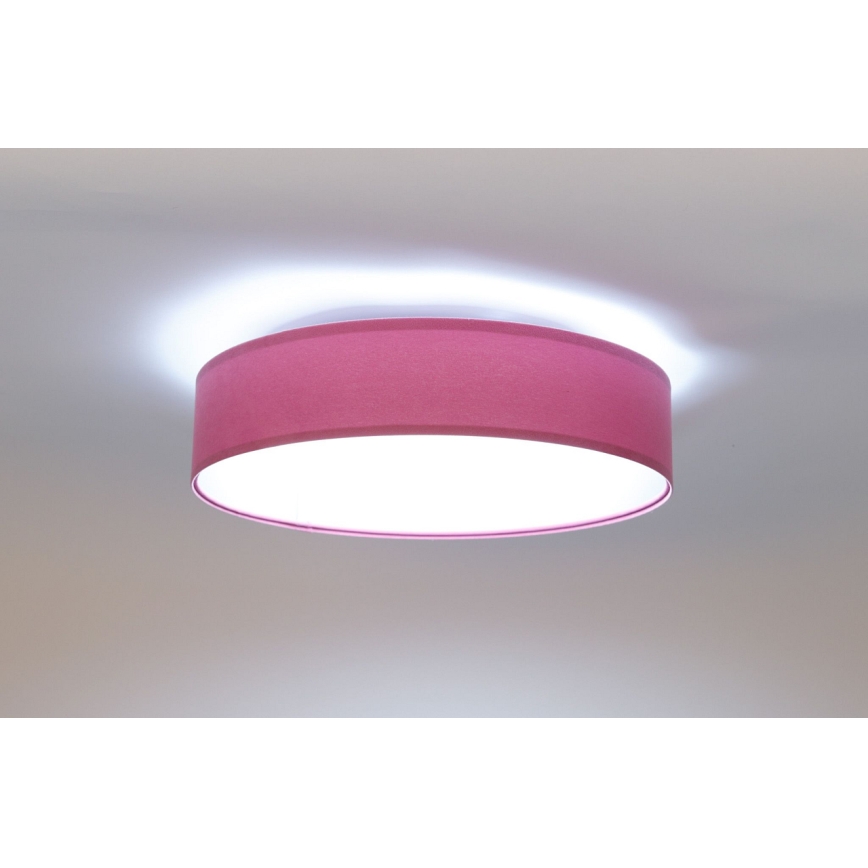 Plafón LED regulable SMART GALAXY LED/24W/230V d. 44 cm rosa/plata 3000-6500K + mando a distancia