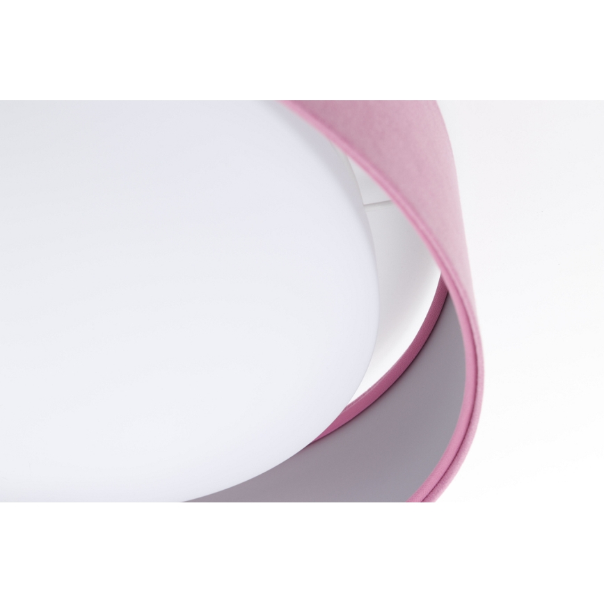 Plafón LED regulable SMART GALAXY LED/24W/230V d. 44 cm rosa/plata 3000-6500K + mando a distancia