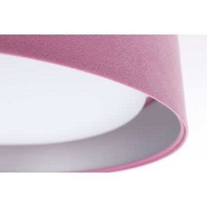 Plafón LED regulable SMART GALAXY LED/24W/230V d. 44 cm rosa/plata 3000-6500K + mando a distancia