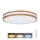 Plafón LED regulable WOODY LED/48W/230V 3000-6500K roble d. 38 cm + control remoto
