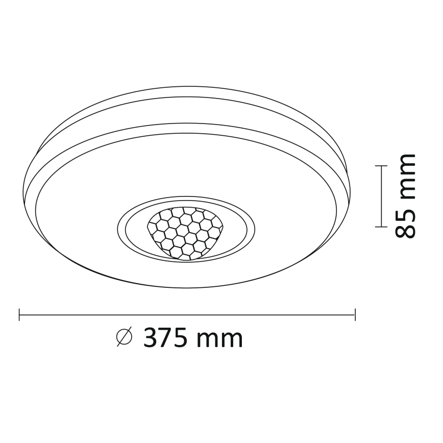 Plafón LED RGB regulable MAGIC DISCO LED/18W/230V + mando a distancia