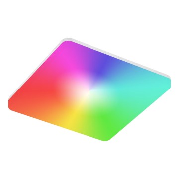 Plafón LED RGBW regulable para baño LED/15W/230V 3000-6500K 22x22 cm IP54 blanco Wi-Fi Tuya