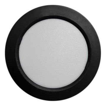 Plafón LED ROUND LED/6W/230V 4000K diá. 12,1 cm negro