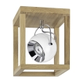 Plafón LED ROY 1xGU10/5W/230V roble mate