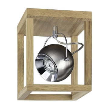 Plafón LED ROY 1xGU10/5W/230V roble mate