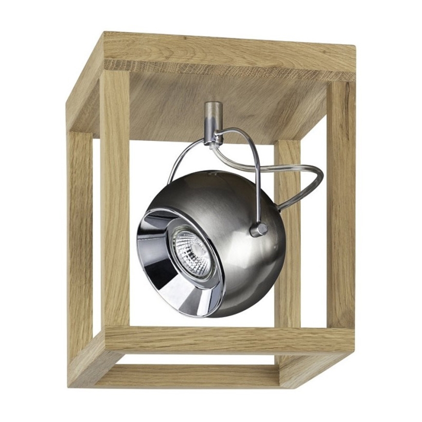Plafón LED ROY 1xGU10/5W/230V roble mate