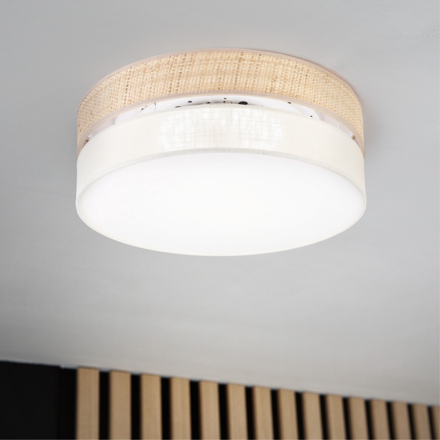 Lámpara de techo LED SIRJA BOHO LED/36W/230V 4000K Ø 45 cm beige/crema