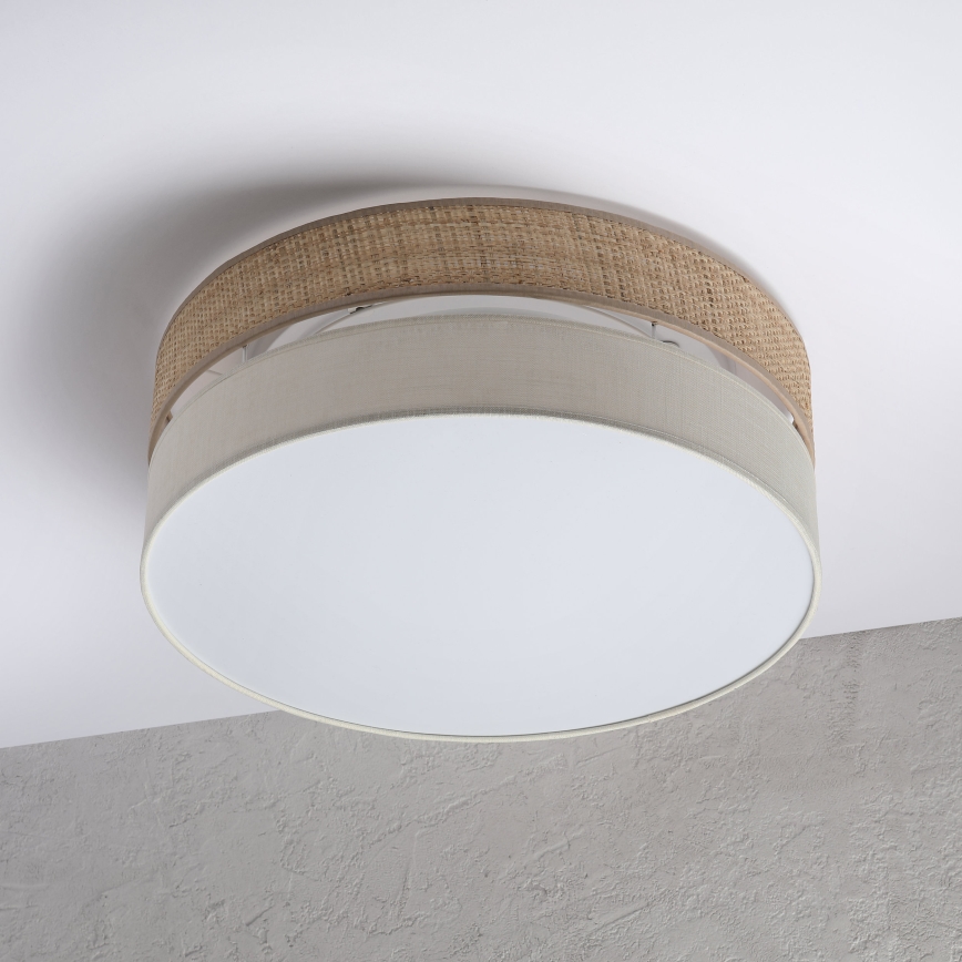 Lámpara de techo LED SIRJA BOHO LED/36W/230V 4000K Ø 45 cm beige/crema