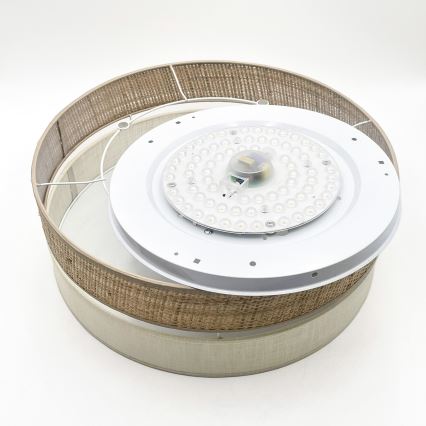 Lámpara de techo LED SIRJA BOHO LED/36W/230V 4000K Ø 45 cm beige/crema