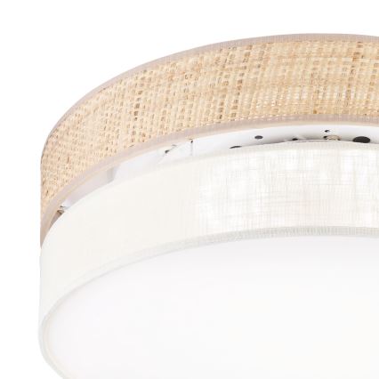 Lámpara de techo LED SIRJA BOHO LED/36W/230V 4000K Ø 45 cm beige/crema
