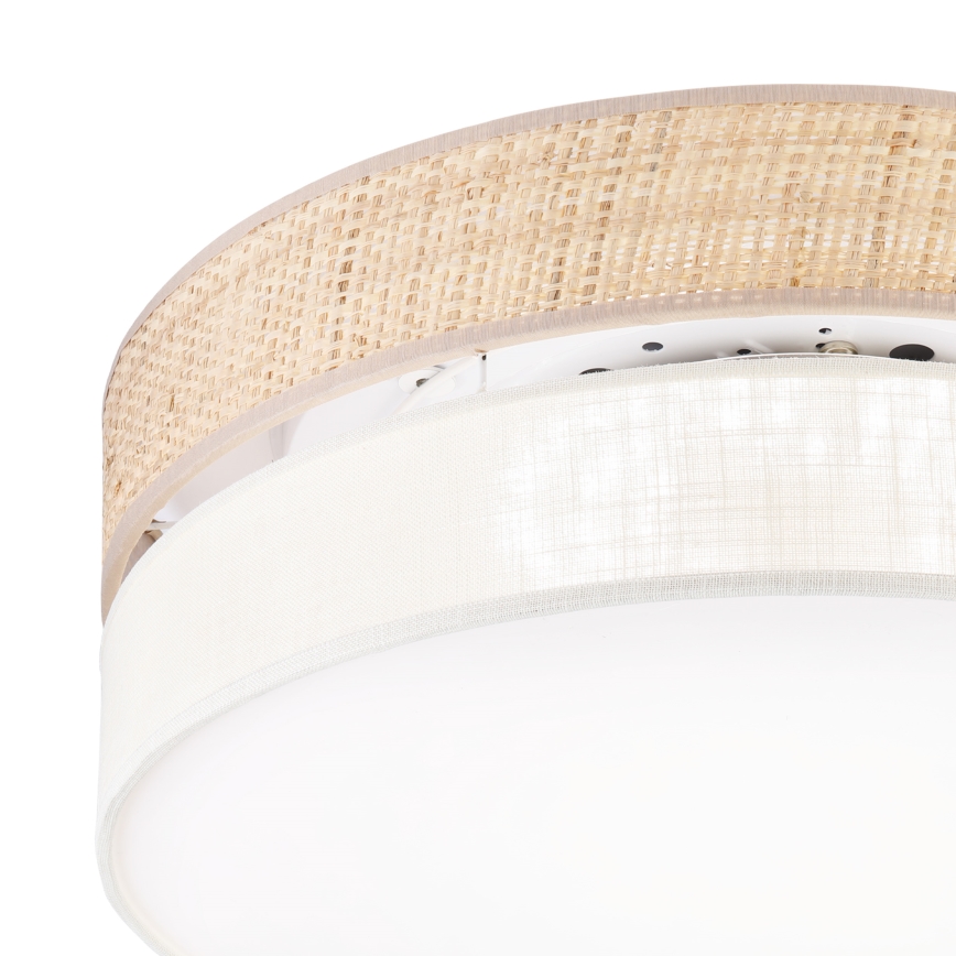 Lámpara de techo LED SIRJA BOHO LED/36W/230V 4000K Ø 45 cm beige/crema