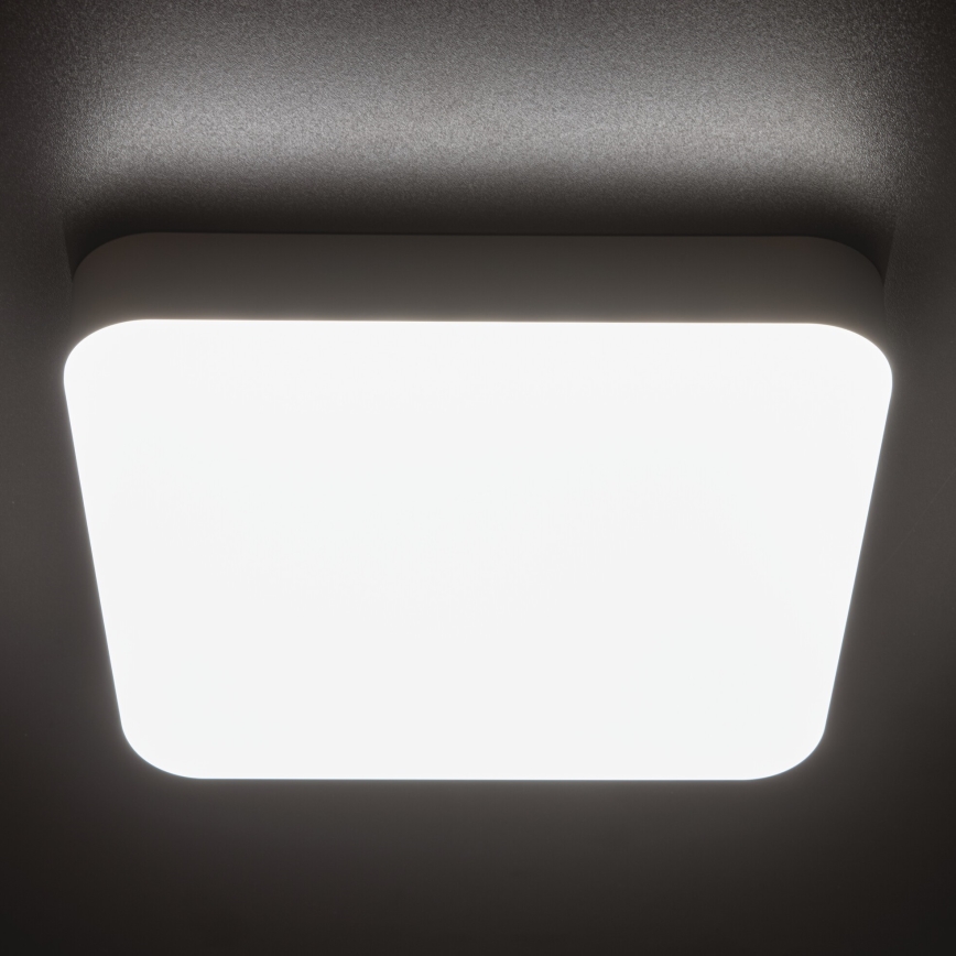 Plafón LED técnico con sensor de movimiento IPER LED/35W/230V IK10 IP65 cuadrado blanco