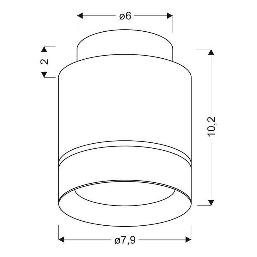 Plafón LED TUBA LED/12W/230V