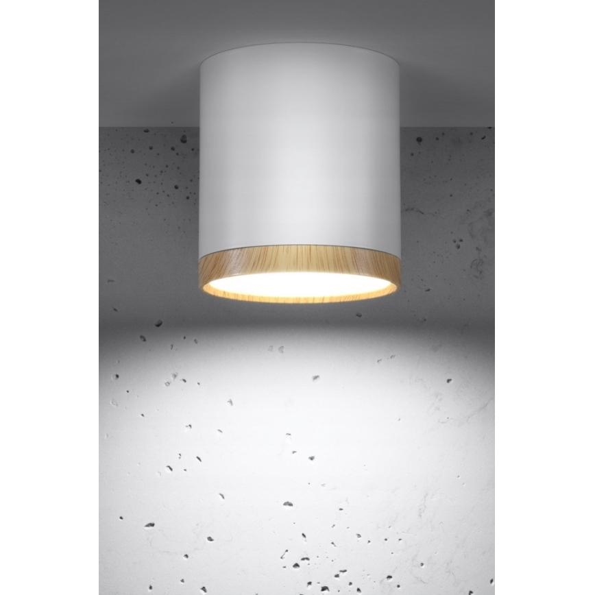 Plafón LED TUBA LED/5W/230V blanco/beige