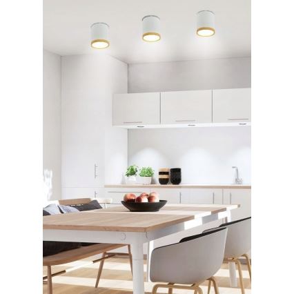 Plafón LED TUBA LED/5W/230V blanco/beige