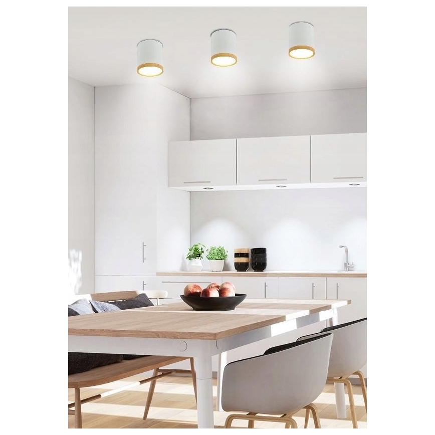 Plafón LED TUBA LED/5W/230V blanco/beige