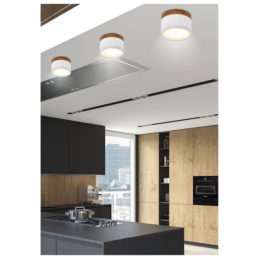 Plafón LED TUBA LED/9W/230V blanco/beige