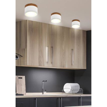 Plafón LED TUBA LED/9W/230V blanco/beige