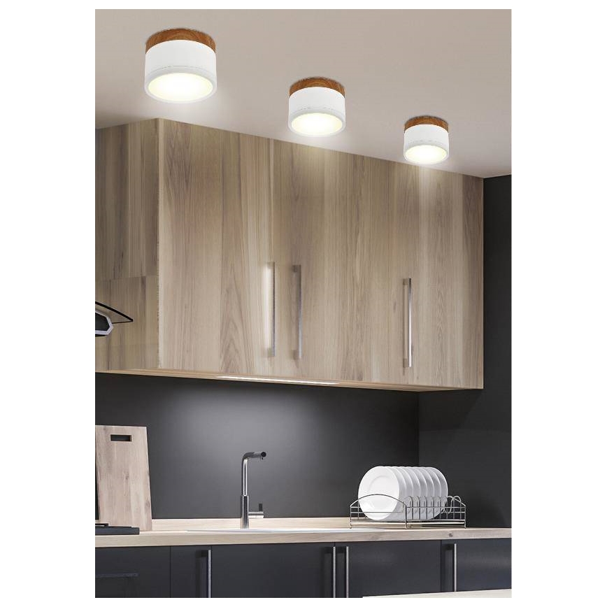 Plafón LED TUBA LED/9W/230V blanco/beige