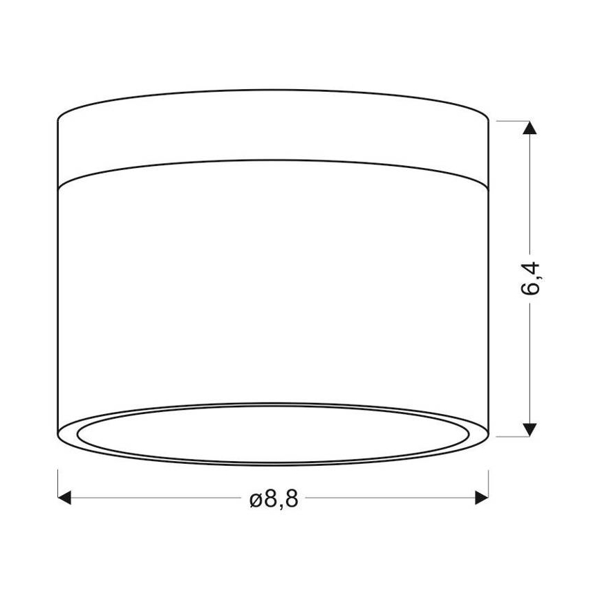 Plafón LED TUBA LED/9W/230V blanco/beige