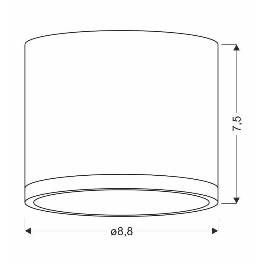 Plafón LED TUBA LED/9W/230V