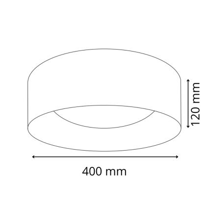Plafón LED TULUZA LED/24W/230V diá. 40 cm blanco