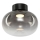 Plafón LED VASO LED/4W/230V diá. 18 cm negro/ahumado