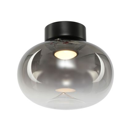 Plafón LED VASO LED/4W/230V diá. 18 cm negro/ahumado