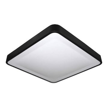 Plafón LED WILTON LED/24W/230V 37,5x37,5 cm negro