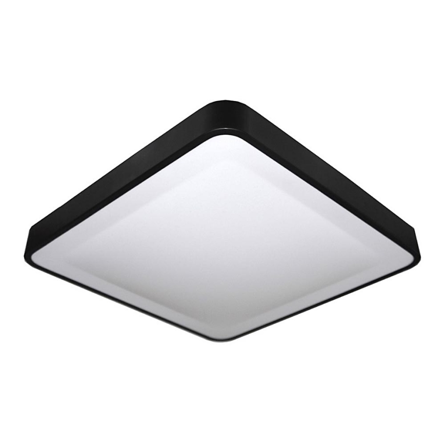 Plafón LED WILTON LED/24W/230V 37,5x37,5 cm negro